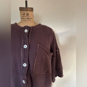 Free People Sweatshirt Cardigan